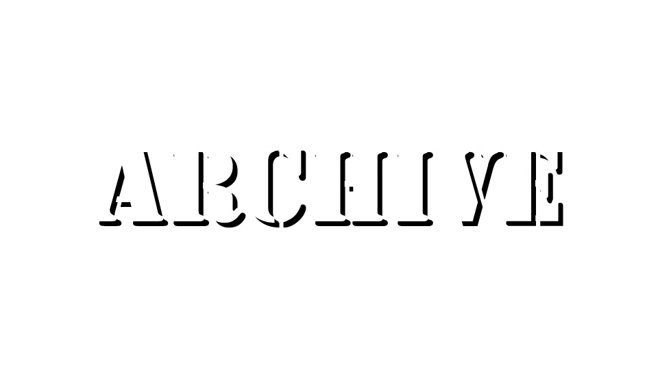 Stenciled Text Saying "Archive"